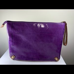 Purple Clutch w/Wristlet
